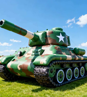 Véhicule blindé gonflable camouflage sur mesure de grande taille, fausse cible camouflage, pour la décoration de scènes de théâtre et de plateaux de tournage