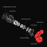Headset Game, Game tanpa kabel baru 2024 Headset Universal untuk App le ponsel Android dengan mikrofon plastik sekali pakai kabel murah