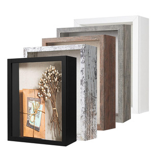 Espositore Vintage da Parete in Legno per Conservazione ed Esposizione di Fiori Secchi ed Esemplari di Piante - Product Image 1