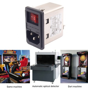 Điện Nhập Mô-đun IEC 320 C14 Ổ Cắm + Cầu Chì + Chủ + ROCKER Chuyển Đổi Snap-In Phiên Bản Của Bộ Lọc EMI trong Kích Thước Nhỏ - Product Image 6