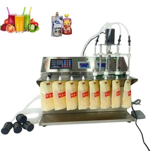 Máquina <span class=keywords><strong>de</strong></span> llenado <span class=keywords><strong>de</strong></span> líquidos semiautomática mejorada 2026 con 4 cabezales para bolsas stand-up <span class=keywords><strong>de</strong></span> bebidas, detergente, zumo, alimentos para bebés y aceite - Product Image 6