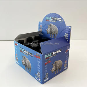 Boîte d'affichage en papier pour boisson Blue <span class=keywords><strong>Rhino</strong></span>, amélioration masculine en gros, emballage de bouteille liquide - Product Image 3