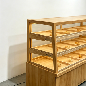 Vitrines ouvertes en verre et comptoirs de service dans les boulangeries de centres commerciaux - Product Image 6