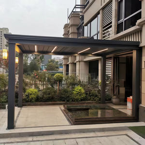 Pavillon en aluminium de belvédère de balcon automatique avec la pergola extérieure de résistance au <span class=keywords><strong>vent</strong></span> de rideaux - Product Image 5