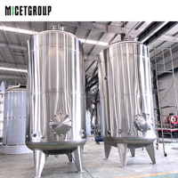 Réservoir de stockage de détergent, shampoing et gel douche en acier inoxydable 316 de haute qualité, capacité 12000L, réservoir de stockage cosmétique 12000L