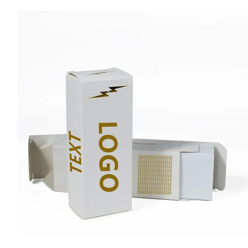 Ucuz fiyat özel logo mum depolama kutuları beyaz karton kağit kutu ambalaj blister kutu