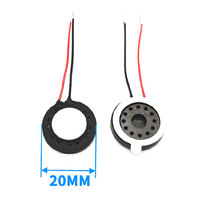 Altavoz Portátil Micro de 20*4mm con Carcasa Circular de Plástico YN-2004, 8Ω 1w, Película de Poliéster, 92dB, Sonido Potente, con Cable para Timbre Inteligente