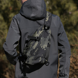 Masawei Men's Crossbody Bag Tactical <b>Backpack</b> Outdoor Sports Single Shoulder Durable Chest Bag <b>Brown</b> 001001 - Product Image 4