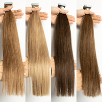 Extensions de cheveux invisibles sans couture injectées SDD, couleur ombrée, cheveux humains Remy, qualité salon, vente en gros, couleur mèches