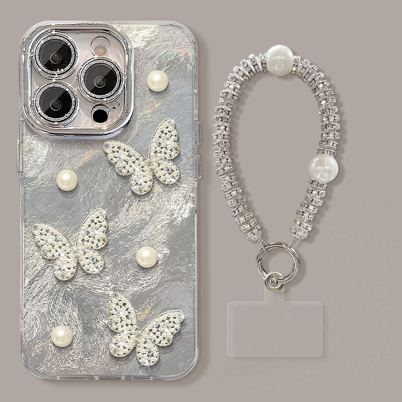 สร้อยข้อมือ+ผีเสื้อมุก 3 มิติ