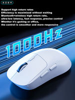 Mouse Nirkabel Kantor ABS Tombol Samping Bluetooth 2.4ghz, Dapat Diganti, Souris Gamer, Mouse Gaming Ergonomis Nirkabel Besar, Ultra Ringan
