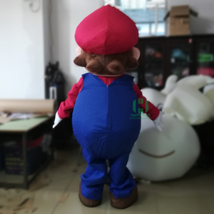 Personnage de dessin animé adulte taille personnalisée quantité minimale de commande 1 pièce <span class=keywords><strong>Mario</strong></span> peluche mascotte costume - Product Image 4