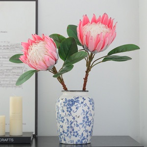 Série de fleurs artificielles haut de gamme en peluche, fleurs de luxe pour la décoration de salon et de salle à manger - Product Image 2