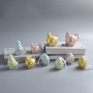 <span class=keywords><strong>Huevos</strong></span> de Cerámica Decorativos de Pascua con Luz LED, Adornos de Primavera para <span class=keywords><strong>la</strong></span> Fiesta de Pascua, Venta al Por Mayor - Product Image 3