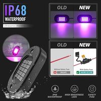Bande lumineuse LED tendance pour voiture, modes musicaux via application, télécommande sans fil, DC12V RGB 5050, étanche IP68, ajustement universel