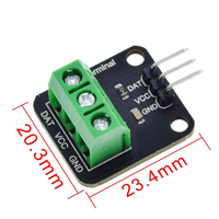 DS18B20 Temperature Sensor Kit Waterproof With Stainless Steel Probe Temperature sensor module