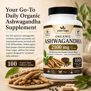 Complément Équilibre Anti-Stress : Énergie Durable, Concentration Mentale, Bien-être Général – Grand Format, Suppléments Bio d'Ashwagandha - Product Image 6