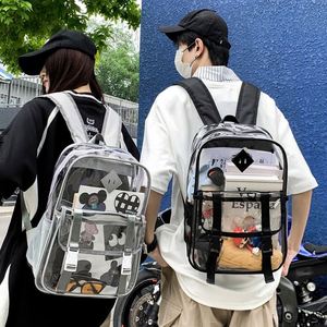 Hot Sale PVC School <b>Backpack</b> Mochilas <b>Waterproof</b> Transparent PVC <b>Backpack</b> <b>for</b> <b>Men</b> Women Unisex - Product Image 4