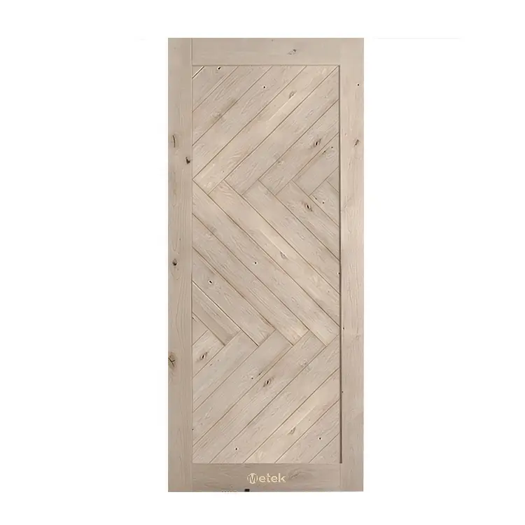 Interior Prefinished Customizable Wood Barn Bathroom Door Barn DIY Solid Wood Interior Door