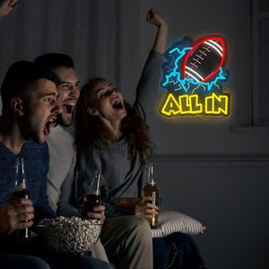 All In Football Letreros Neon LED dimmable USB powered ambient <b>light</b> store <b>window</b> decoration <b>light</b> street indicator <b>light</b> 5V - Product Image 4