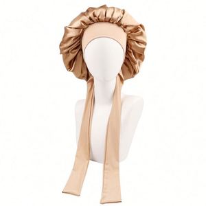 Bonnet de nuit en satin pour femme Four Seasons Home, foulard enveloppant pour cheveux bouclés avec bande à nouer, cadeau promotionnel - Product Image 4