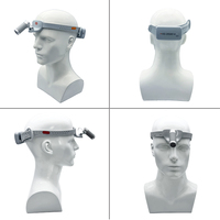 Lampe frontale médicale LED durable pour chirurgie dentaire avec loupe grossissante, alimentation électrique, conception en verre et métal durable