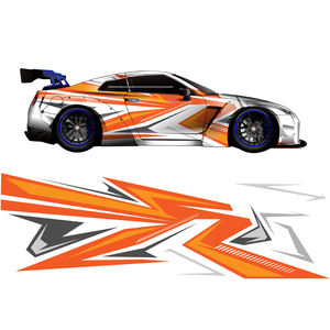 Autocollant en vinyle décoratif imperméable UV OEM, adhésif amovible, lamination mate pour les fenêtres de voiture, les pare-chocs, décoration de voiture personnalisée - Product Image 2