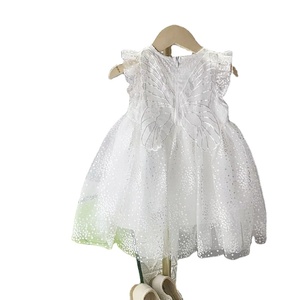 Vestido de verano Falda de gasa con decoración de encaje Princesa inspirada Sin mangas para niños pequeños vestido de cumpleaños para niños Niña - Product Image 2