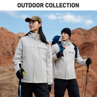 Manteau d'hiver à capuche en duvet de canard blanc intégré pour hommes et femmes, veste coupe-vent pour les sorties en plein air
