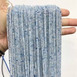 Cuentas de Piedra Natural de Alta Calidad al por Mayor, 2*2 mm, 1A 2A, <span class=keywords><strong>Aguamarina</strong></span> Cuadrada, <span class=keywords><strong>Accesorios</strong></span> de Joyería, Cuentas de Pino - Product Image 3