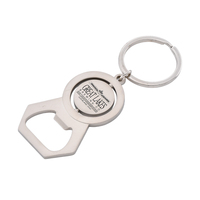 Porte-clés décapsuleur métallique 3D gravé personnalisé par sublimation, cadeau souvenir personnalisé, décapsuleur porte-clés en métal
