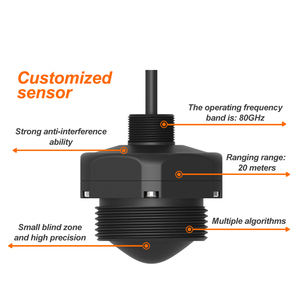 80Ghz milimet sóng Radar mực nước cảm biến thủy văn giám sát cảm biến fmcw chế độ không tiếp xúc cài đặt cảm biến mức chất lỏng - Product Image 1