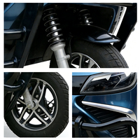 Triciclo de Gran Potencia de 250 CC con Cabina Cerrada, Mototaxi, Motocicleta de Tres Ruedas para Adultos, para Desplazamientos Diarios