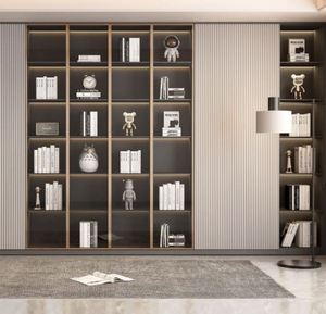 Étagère en bois au design moderne et simple, nouvelle armoire de rangement décorative pour la maison, l'école, l'hôtel ou l'appartement. - Product Image 4