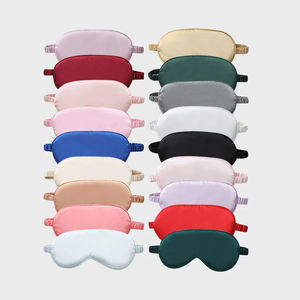 Masque de sommeil en soie personnalisé, le plus confortable, à sublimation, rose, mignon, <span class=keywords><strong>crème</strong></span>, satiné, de marque, pour dormir, voyager, masquer les <span class=keywords><strong>yeux</strong></span> pour dormir, en soie - Product Image 2