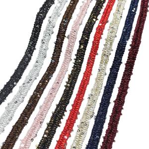 Cinta de Lentejuelas Brillantes Tejidas Multicolor con Encaje de Purpurina para Accesorios de Prendas, <span class=keywords><strong>Vestidos</strong></span> de Fiesta, Bolsos y Decoración Textil del Hogar - Product Image 4