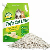 Litière pour chat au tofu personnalisée ODM/OEM, formule sur mesure multi-parfums, faible teneur en poussière, 5 kg, production stable pour les importateurs de produits pour animaux de compagnie