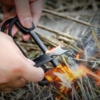 Tige d'allumage multifonctionnelle en magnésium Kit de survie en plein air Bâton de feu en magnésium Tige d'allumage en magnésium