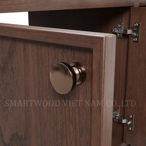 Hot Sale Wooden Frame Bathroom <b>Vanity</b> with Ceramic Sink for Hotel Apartment - Product Image 5
