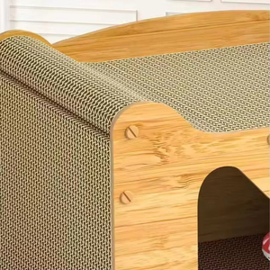 Duurzame verticale kattenboom van golfkarton, slijtvast krabplank, krabhuis voor binnen, woonkamer - Product Image 4