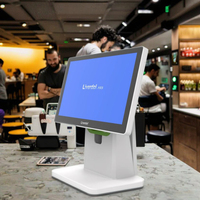 Système POS Barebone Windows Android 1366*768/1920*1080 avec écran tactile capacitif simple/double pour restaurant