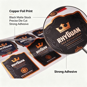 Etiquetas Autoadhesivas Personalizadas RHYQUAN, Rectangulares, Impresión Offset en Papel, Duraderas, Paquete a Granel, MOQ Bajo, Producción Rápida - Product Image 4
