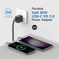 Pengisi daya PD 45W GaN kustom 2025 GaN untuk Ponsel/laptop/ipad gratis OEM ODM