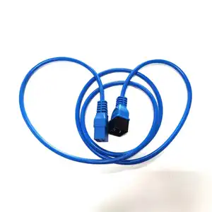 Blue color C20 to C19 c13 to c14 c20 to p13 Power Extension Cord 20A 250V 12/3 SJT 1 Foot