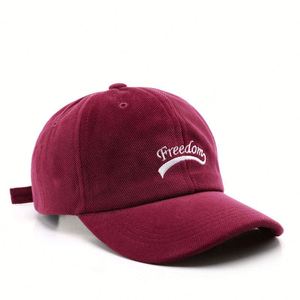 Gorra de béisbol de pana de 6 paneles con logotipo bordado personalizado al por mayor sombreros de pana - Product Image 2