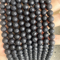 도매 4mm 6mm 8mm 10mm 12mm 천연석 루즈 비즈 DIY 용암석 루즈 비즈 DIY 쥬얼리 팔찌 제작용