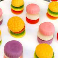 Bonbons gélifiés halal aux saveurs fruitées, fabrication OEM disponible, emballage en bouteille, vente directe d'usine, prix bas