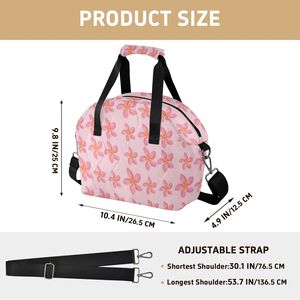 <span class=keywords><strong>Bolsa</strong></span> <span class=keywords><strong>Térmica</strong></span> Portátil Reutilizable para Picnic, Diseño Personalizado con Patrón <span class=keywords><strong>de</strong></span> Plumeria Rosa Hawaiana, <span class=keywords><strong>Bolsa</strong></span> <span class=keywords><strong>de</strong></span> Almuerzo Acolchada y Aislada para Mujer - Product Image 2