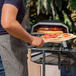 Precio al por mayor Horno de gas de una sola cubierta Tostadoras de acero inoxidable Hornos de pizza para restaurantes - Product Image 3