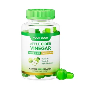 Hot Sale Organic Apple Cider Vinegar Oem Odm Halal Keto Weight Loss Vitamins Gummies Apple Cider Vinegar Fudge With Mother